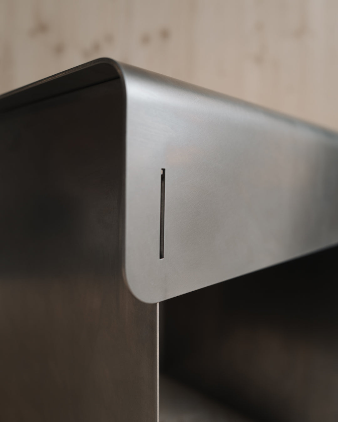 Stainless Steel Stool by Rebecca Ackaert