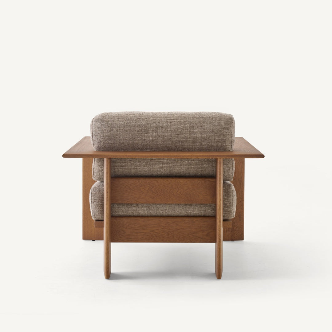 Rail lounge armchair
