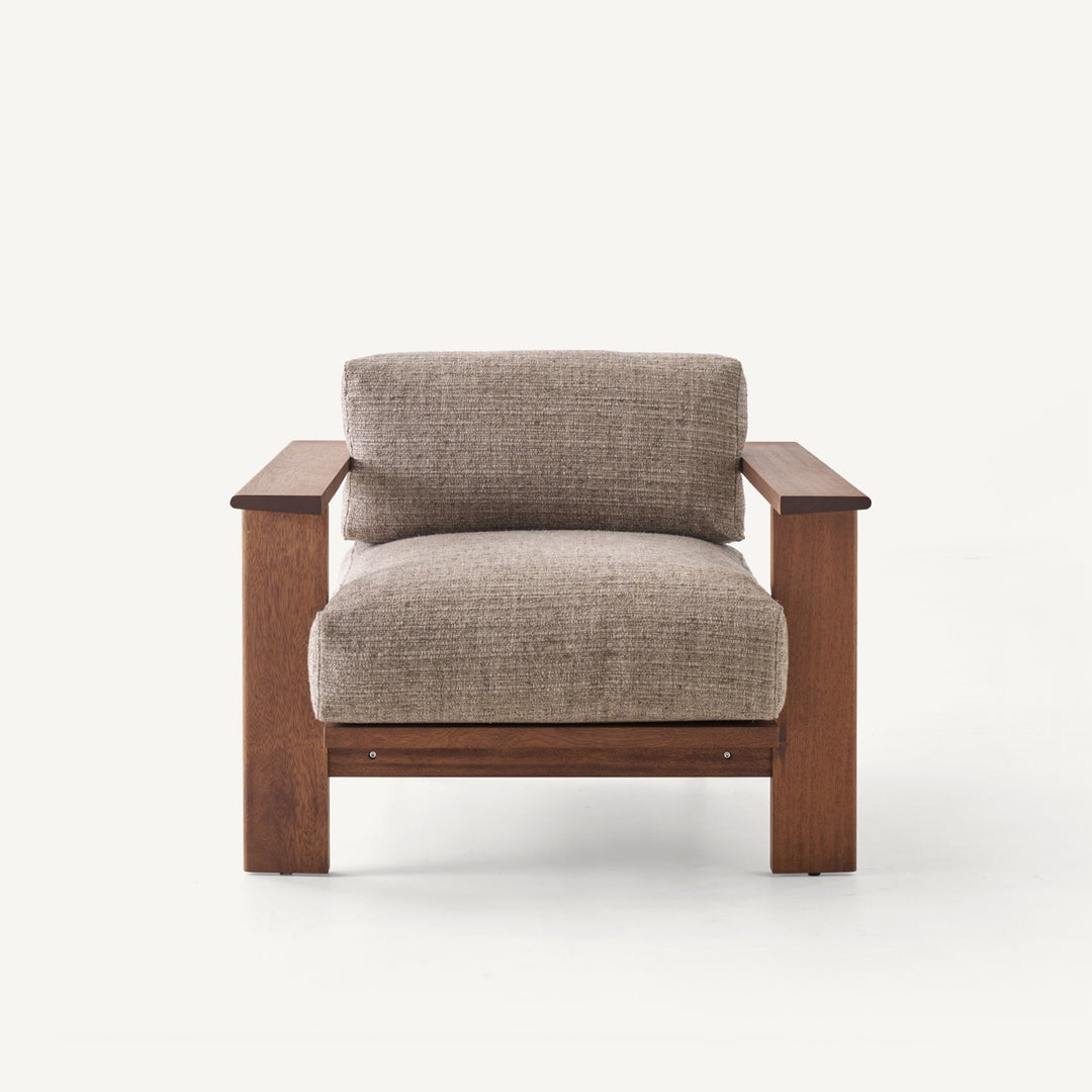 Rail lounge armchair