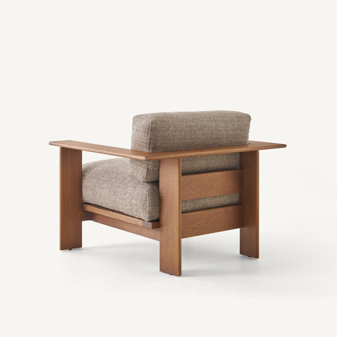 Rail lounge armchair