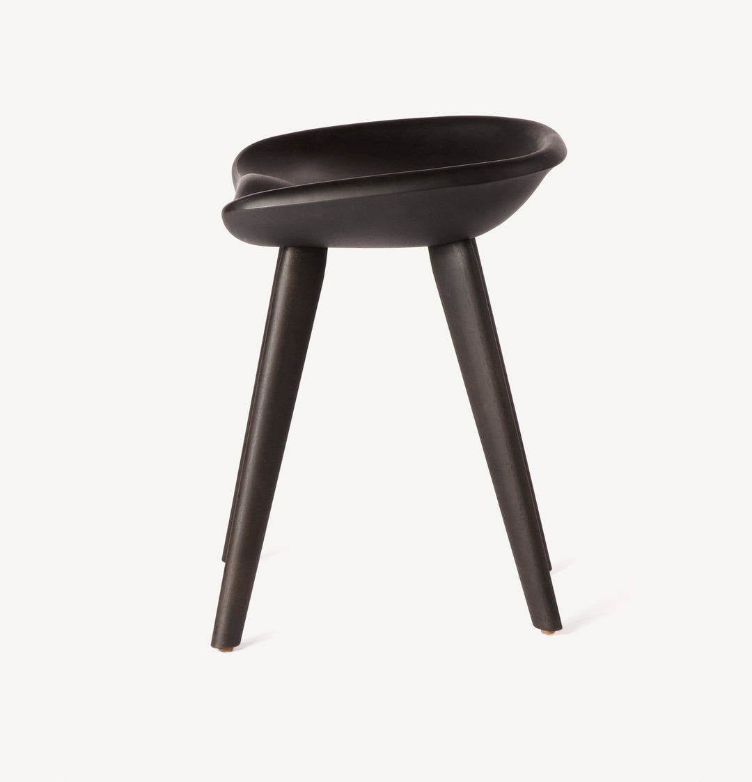 Tractor Low Stool Ebonized Ash