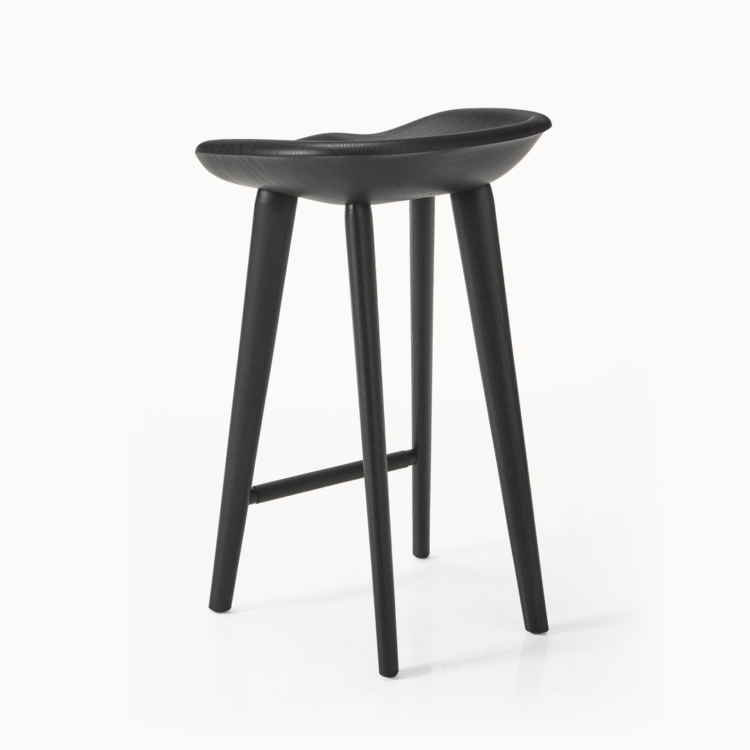 Tractor Counter Stool Ebonized Ash