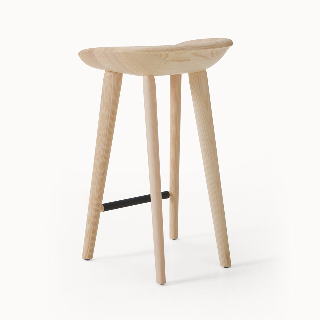 Tractor Counter Stool White Ash