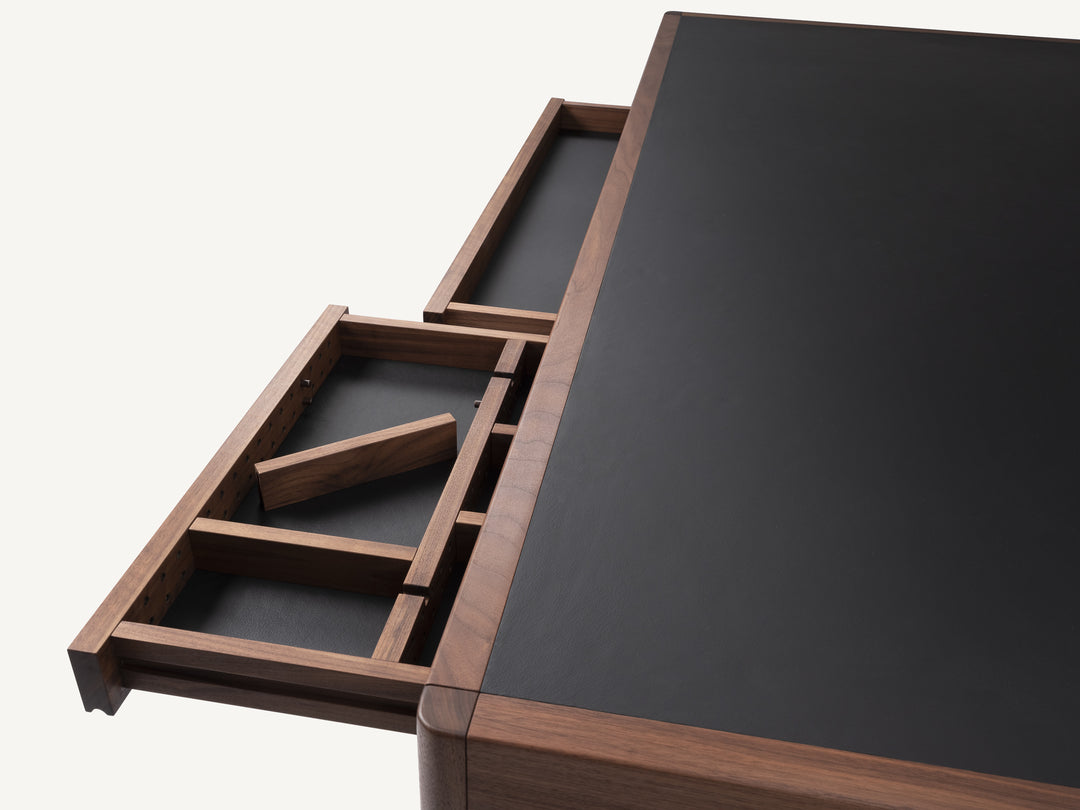 Leather desk