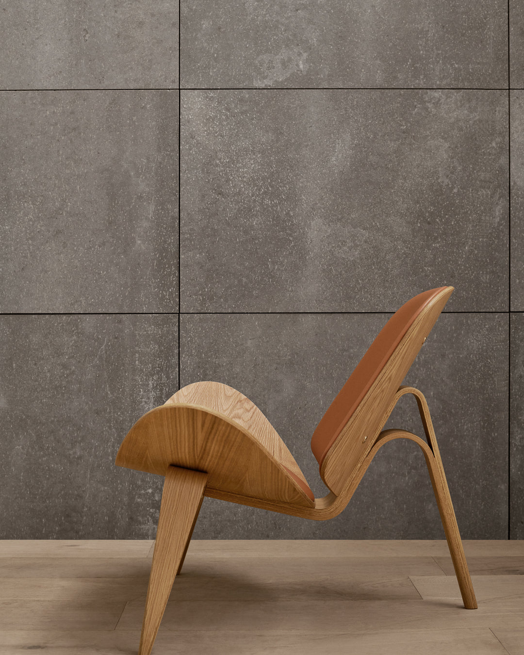Wegner CH07 Shell chair, in AM Designs showroom, Antwerpen