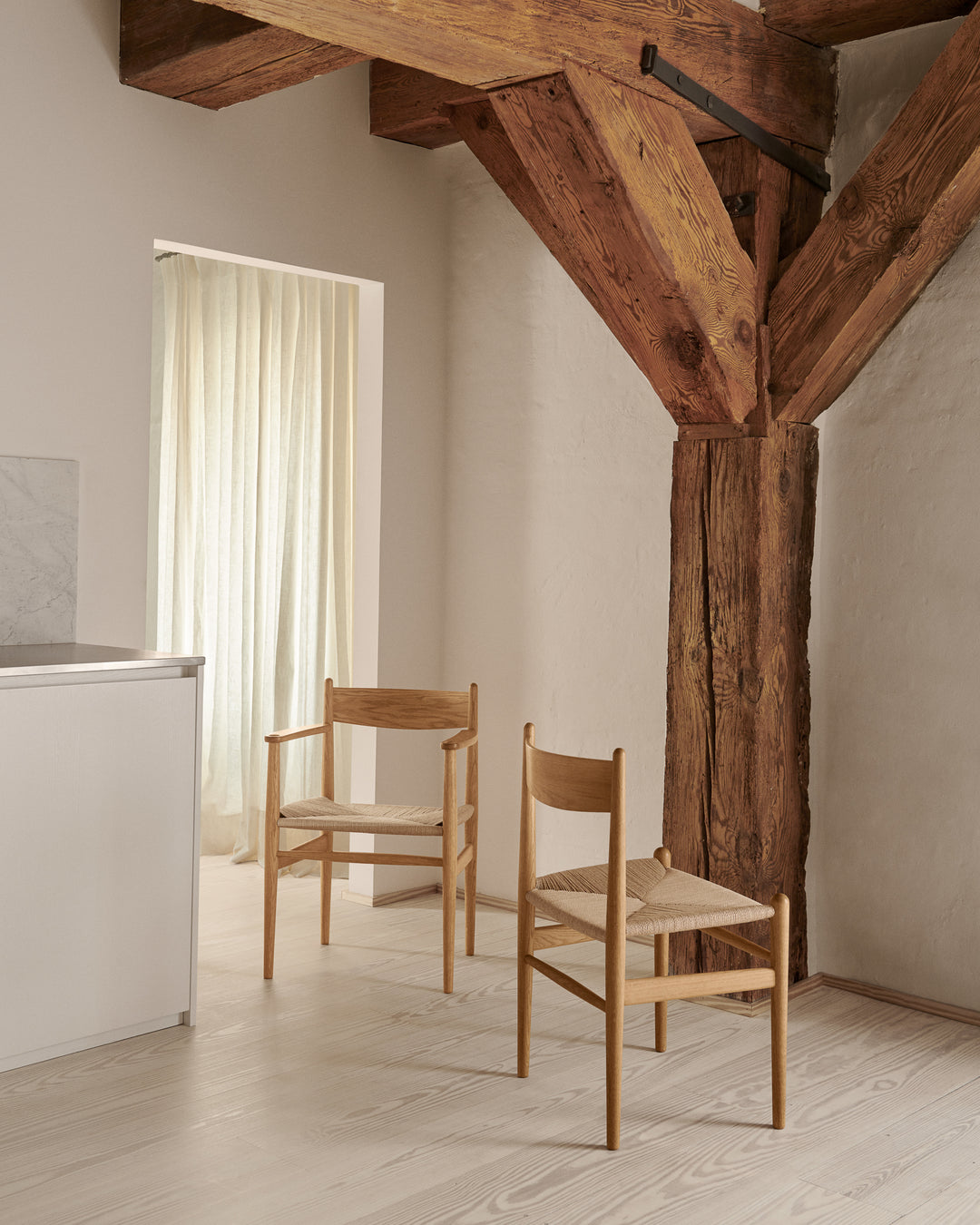 Wegner CH36 chair, in AM Designs showroom, Antwerpen