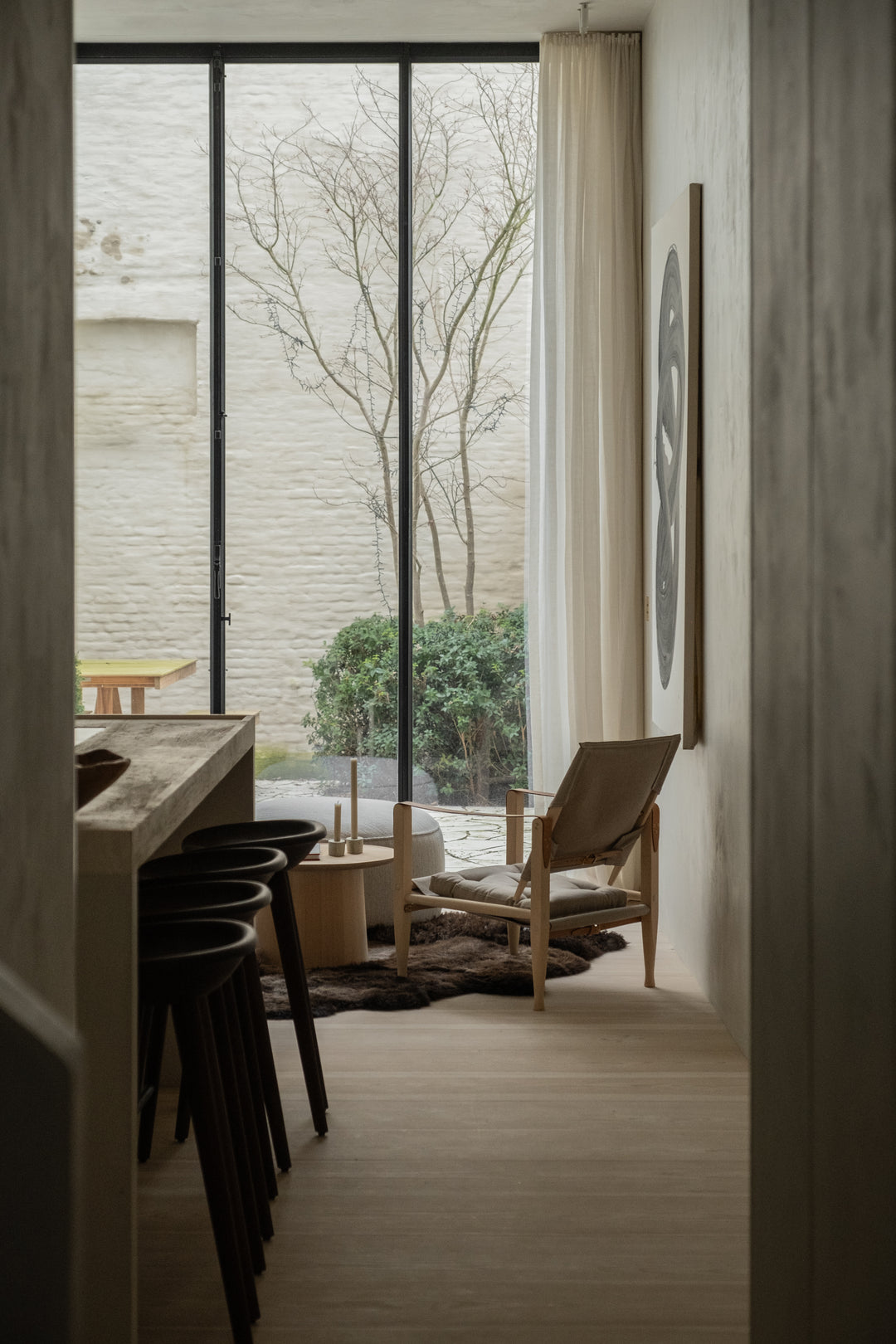 Kaare Klint KK47000 Safari chair, in AM Designs showroom, Antwerpen