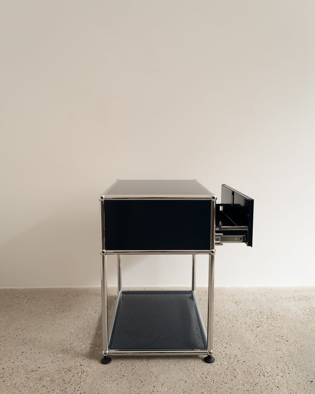 USM Haller bedside cabinet blue
