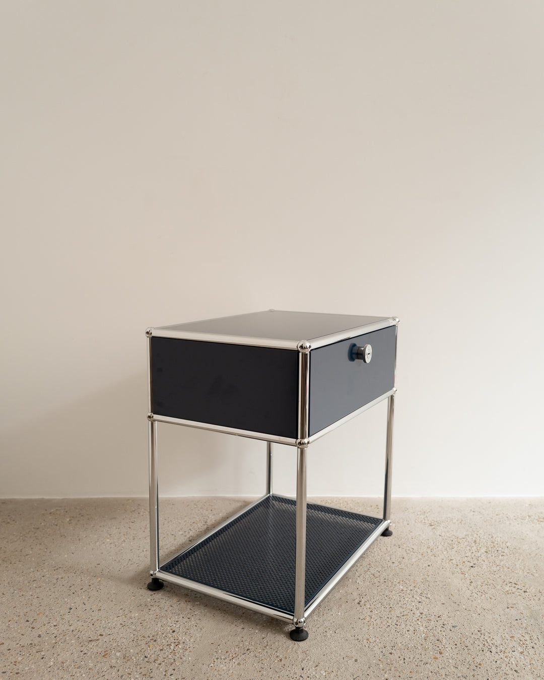 USM Haller bedside cabinet blue