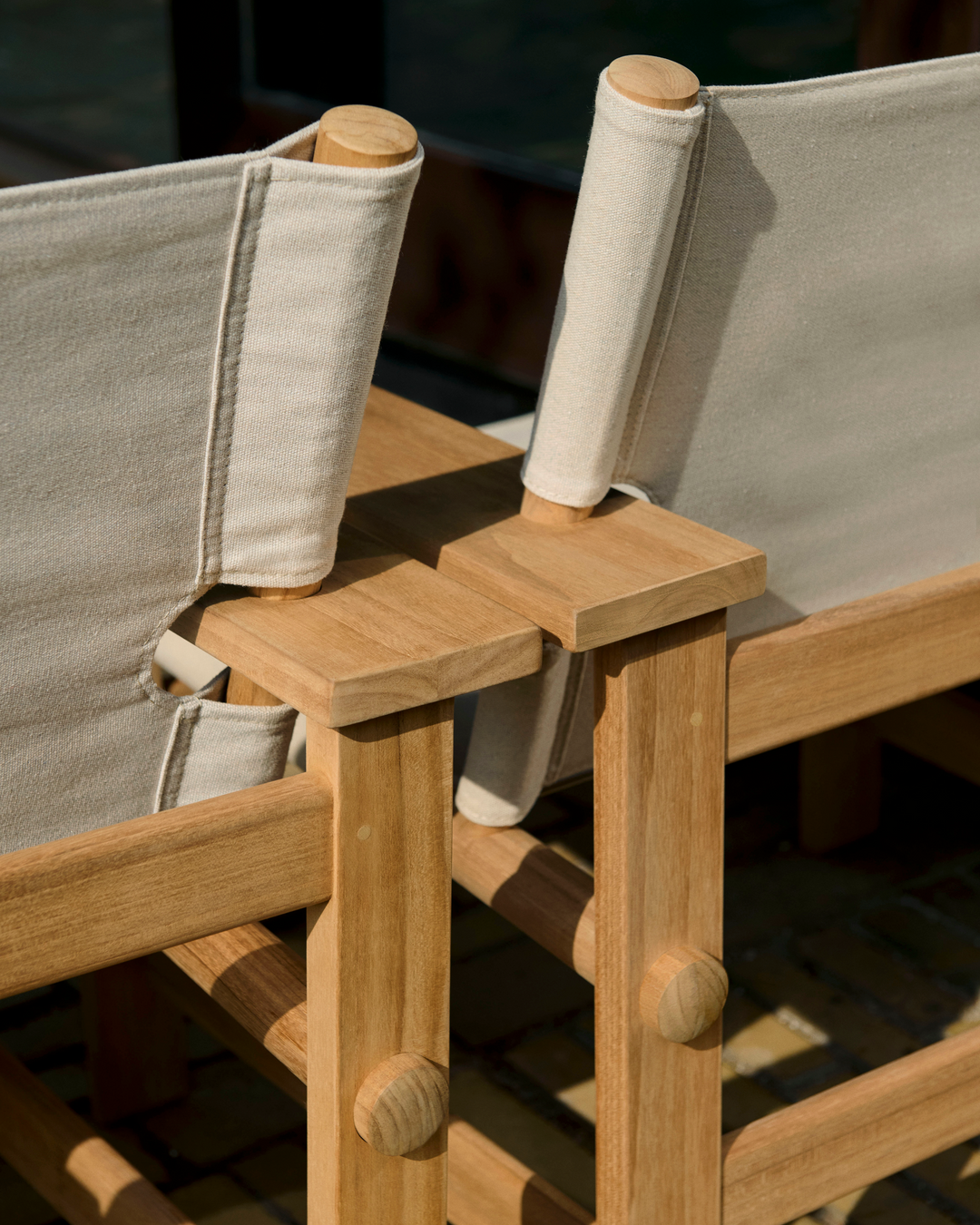 Canvas chair outdoor