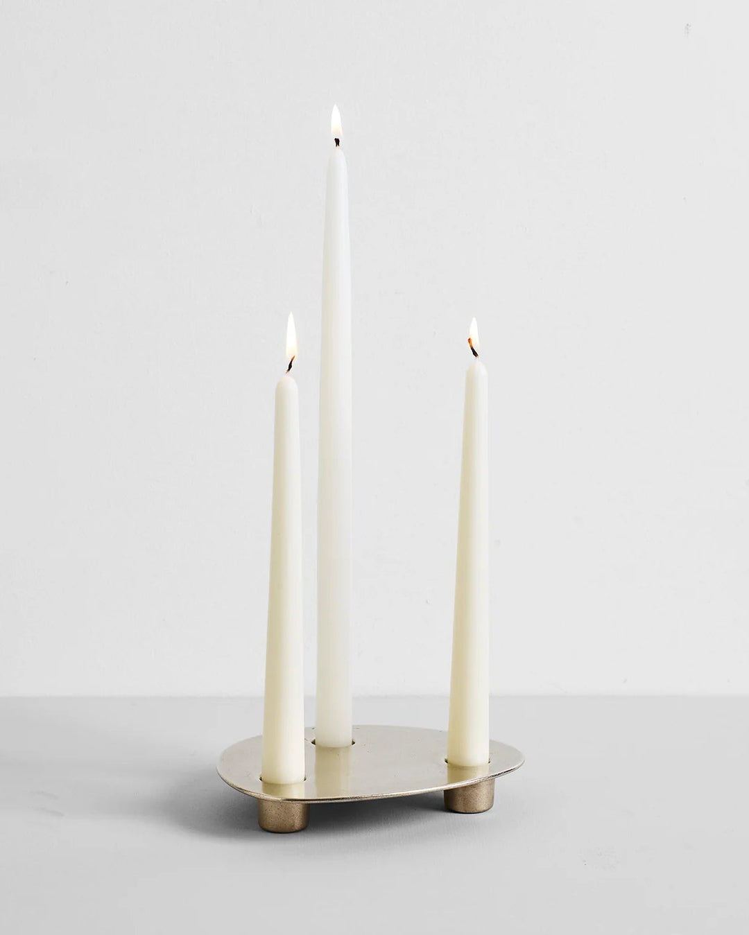 Trio Candle Holder Brass
